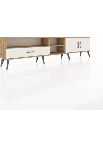 Arges Tv Ünitesi 3 Raflı Tek Çekmeceli 2 Kapaklı 220x30x51 Çam-aytaşı Aytası/aytası - Atlas Çam Arges Tv Ünitesi 3 Raflı Tek Çekmeceli 2 Kapaklı 220x30x51 Çam-aytaşı Aytası/aytası - Atlas Çam
