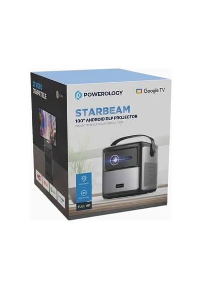 Powerology Starbeam 100 Google Tv Full Hd Dlp Projeksiyon Projeksiyon Cihazı Siyah