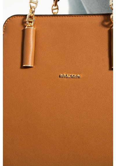 Kadın Kol Çantası Çapraz Askılı Omuz Çantası 30 30 Cm Suni Deri Mega Bag El Çantası Business Taba