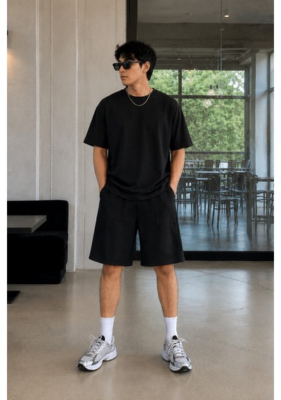 Cool Tarz Erkek %100 Pamuk Regular Fit Cepli Şort Günlük Rahat Yazlık Basic Şort Siyah Siyah Cool Tarz Erkek %100 Pamuk Regular Fit Cepli Şort Günlük Rahat Yazlık Basic Şort Siyah Siyah