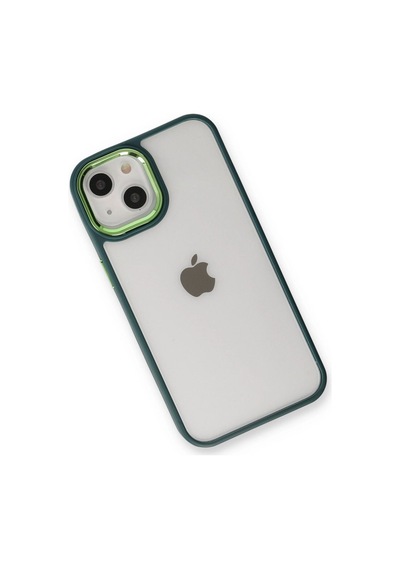 Apple İphone 14 Plus Kılıf Dora Kapak - Haki Yeşil Çok Renkli