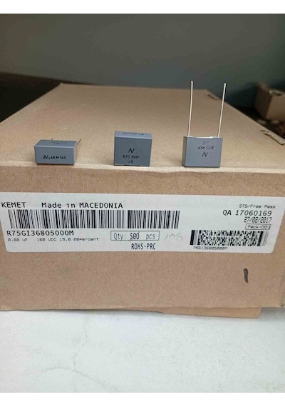 75gı36805000m 680nf 160v 15mm Polyester Kondansatör 50 Adet
