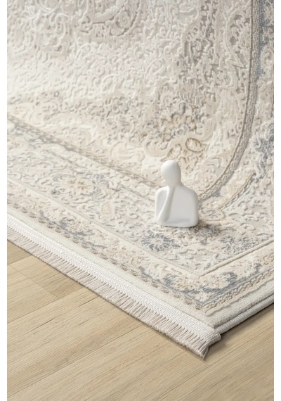 Seyran Halı Smart 12002 Gri %50 Pamuk - %25 Polyester Polipropilen Makine Halısı