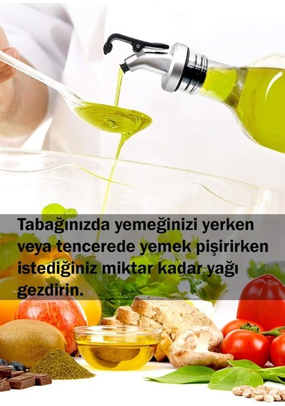 6 Adet Damlatmaz Sızdırmaz Kapaklı Yağdanlık Servis Aparatı Gri Silikon Mıt1300