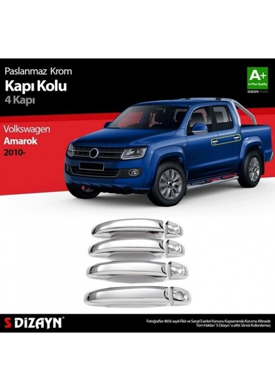 Vw Amarok Krom Kapı Kolu 4 Kapı Paslanmaz Çelik