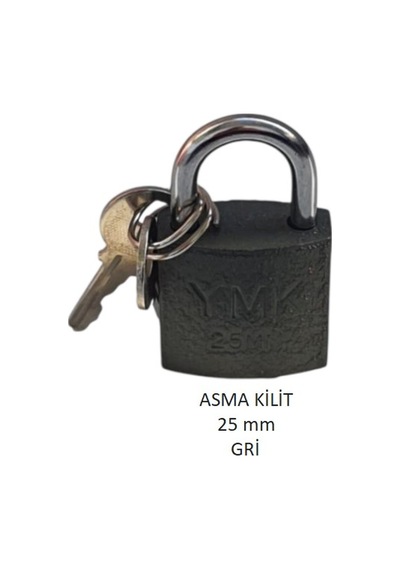 Adilon Asma Kilit, 25 Mm Gri