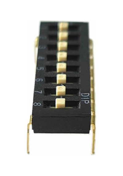 Tristate 8li Dip Switch 8 Pin Siyah Anahtar Açık Kapalı Seçim Adres Ayar + Off - Pull