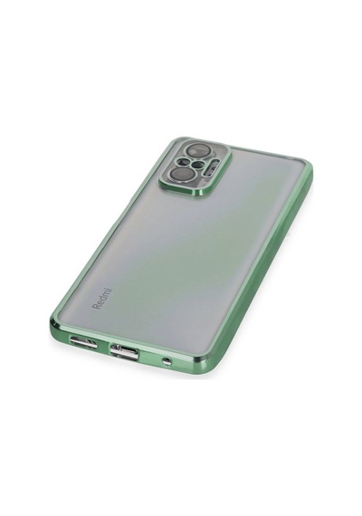 Xiaomi Redmi Note 10 Pro Kılıf Razer Lensli Silikon - Yeşil