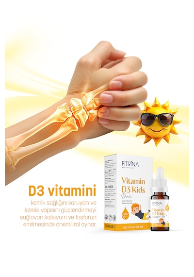 Fıtrina Vitamin D3 Kids Damla 20 Ml