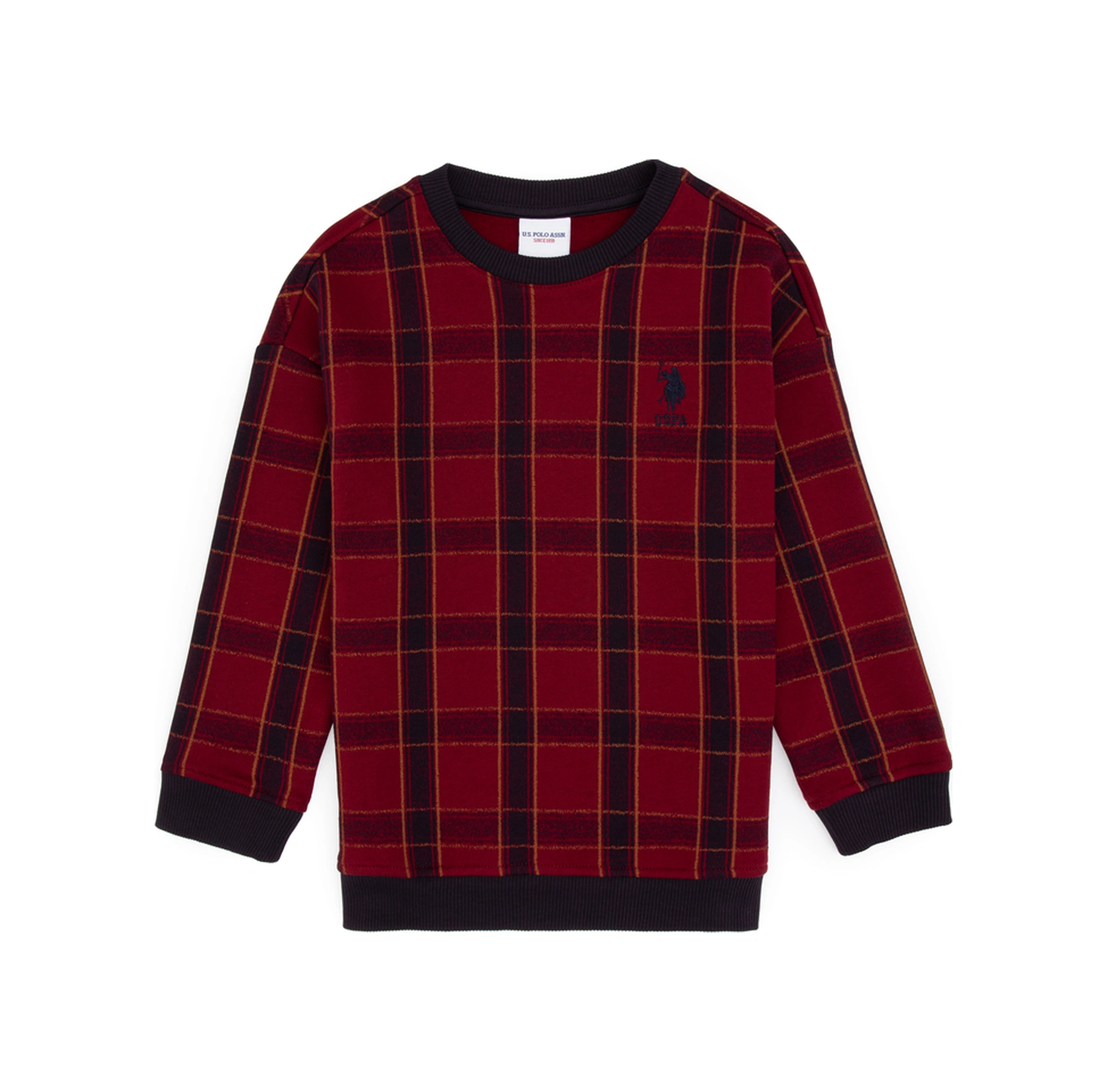 U.s. Polo Assn. Erkek Çocuk Bordo Sweatshirt 50316520-vr014 Bordo