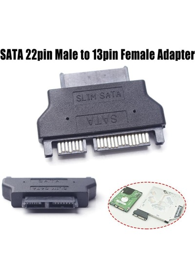 Slimline Sata Adaptör Serial Ata 7+15 4400P 22Pin Male To Slim 7+
