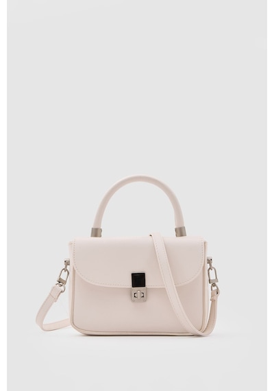 Shule Bags Cobble Small Çapraz Çanta Krem