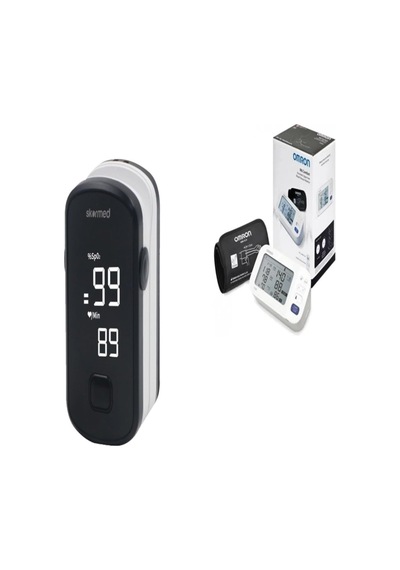 Omron M6 Hem-7360-e Dijital Koldan Tansiyon Aleti + Skormed Bm1000e Parmak Tipi Pulse Oksimetre