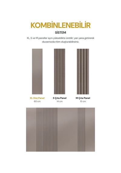 Vilo Mpc Xl Düz Duvar Paneli Rose Copper 265cm Yapıştırmalı Montaj - Neme Ve Darbeye Dayanıklı