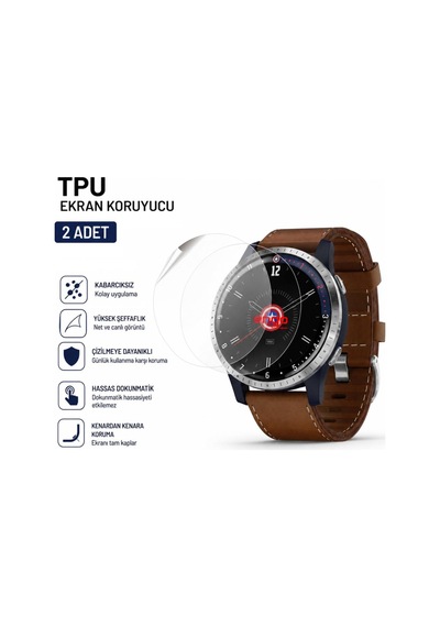 Garmin Legacy Hero Ekran Koruyucu Tpu Şeffaf Film 2 Adet
