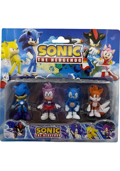 Sonic Tails Metal Sonik Amy Rose Oyuncak Karakter Seti 4lü