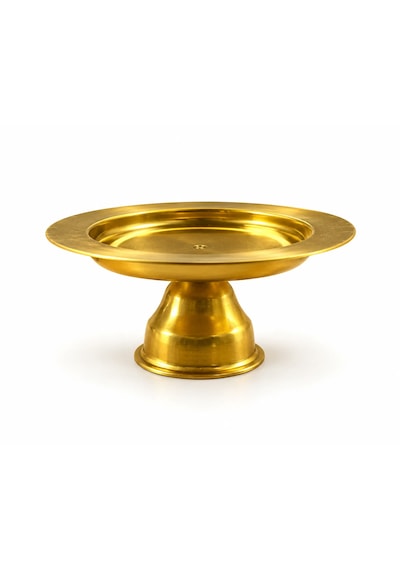 Lüks Gold Ayaklı Sunumluk 6'lı Set Lokumluk Çikolatalık Kahve Yanı İkram Sunum Tabağı 7 Cm Altın