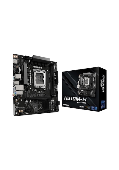 Asrock H810m-h 6400mhz Ddr5 Soket 1851 M.2 Usb 3.2 Hdmı Matx Anakart