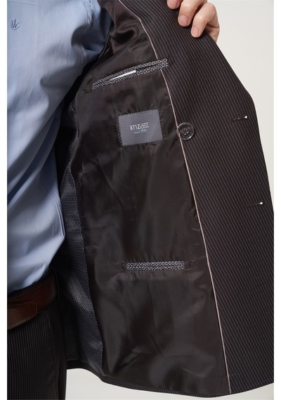 İmza Kahverengi-bej Kırlangıç Yaka Çizgili Kruvaze 6 Drop Slim Fit Tam Astar Esnek Takım Elbise 1001260284 Kahverengi - Bej İmza Kahverengi-bej Kırlangıç Yaka Çizgili Kruvaze 6 Drop Slim Fit Tam Astar Esnek Takım Elbise 1001260284 Kahverengi - Bej