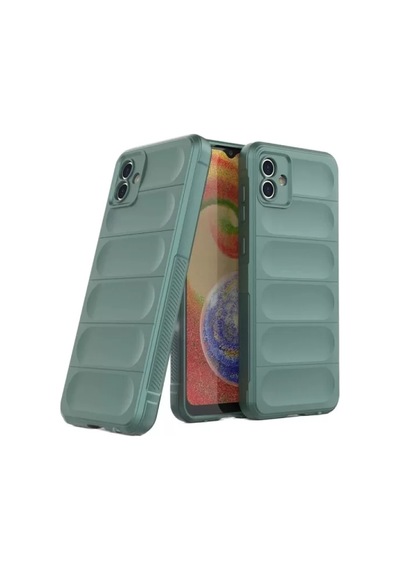 Newface Samsung Galaxy A06 Kılıf Optimum Silikon - Koyu Yeşil