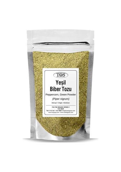 Tos The Organic Spices Yeşil Karabiber Tozu 250 G Piper NiGum