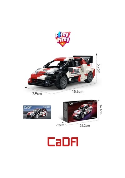 Cada Toyota Gr Yaris Rally One 317 Parça Oyuncak Yapım Seti Blok Araba -ffcada-c55039w