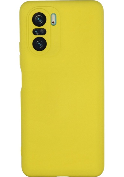 Xiaomi Poco F3 Uyumlu Kılıf Nano İçi Kadife Silikon - Sarı