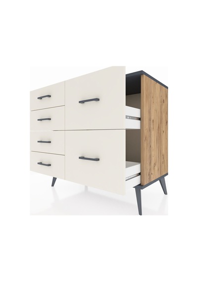 Hyperion Şifonyer 6 Çekmeceli 88x44x80 Çam-antrasit/aytaşı Antrasit/aytaşı Hyperion Şifonyer 6 Çekmeceli 88x44x80 Çam-antrasit/aytaşı Antrasit/aytaşı