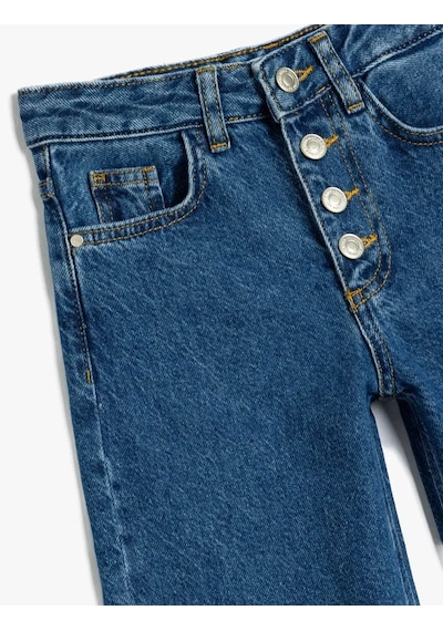 Koton Kız Çocuk Jean Pantolon Koyu İndigo 5wkg40088ad 25ky59003289 Y5907 Koyu İndigo