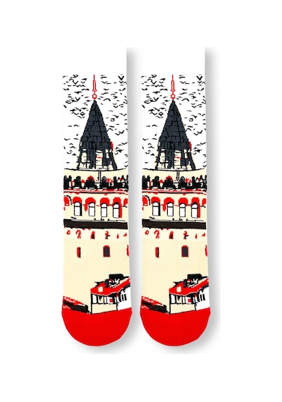 Carnaval Socks 5'li Istanbul Tema Desenli Renkli Çorap Seti Renkli