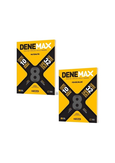 Hız 2026 8. Sınıf Lgs Matematik + Fen Bilimleri Akıllı Deneme Denemax Seti 2 Kitap