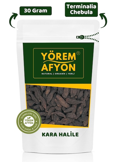Geleneksel Tıbbın Hafıza İksiri Doğanın Kara Mührü Hakiki Kara Halile Terminalia Chebula 30gr.