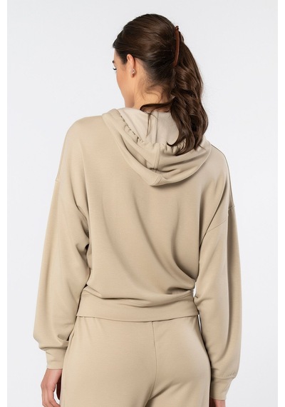 Türen Kadin Kapüsonlu Sweatshirt 3612/bej Bej