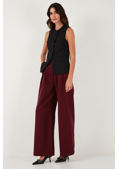 Lela Bayan Pantolon 6522016 Bordo Bordo