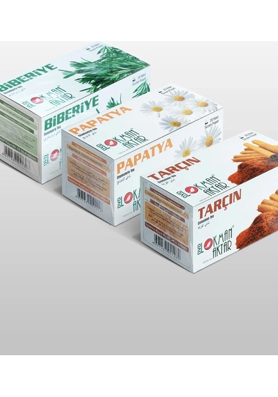 Biberiye, Papatya, Tarçın Çayı 20 'li Süzen Poşet 3lü Set