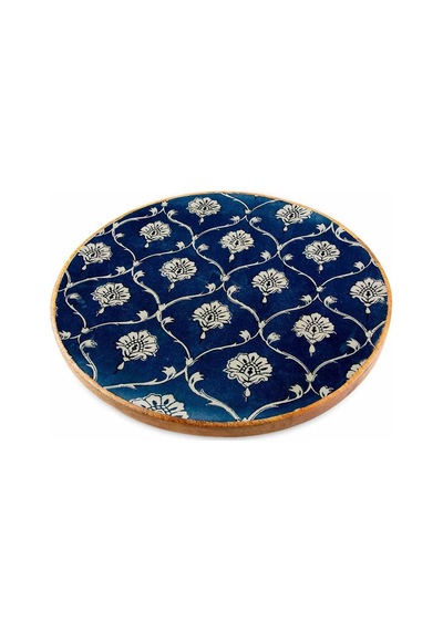 Jumbo Holza Yuvarlak Tepsi 38x38 Cm Sku: Smg8690010562814 Açık Mavi
