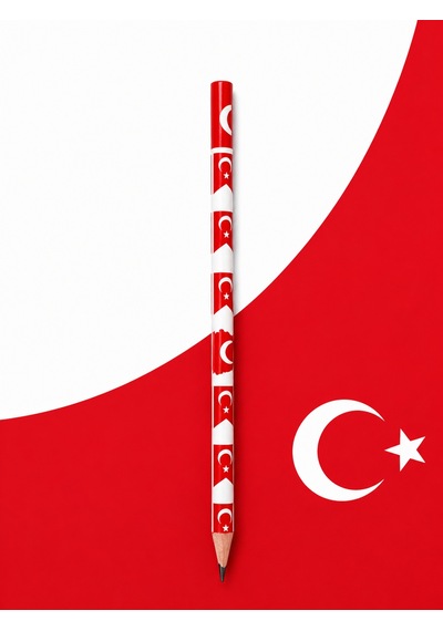 Türkiye Desenli Kurşun Kalem 2b Fatih 12 Adet Çok Renkli