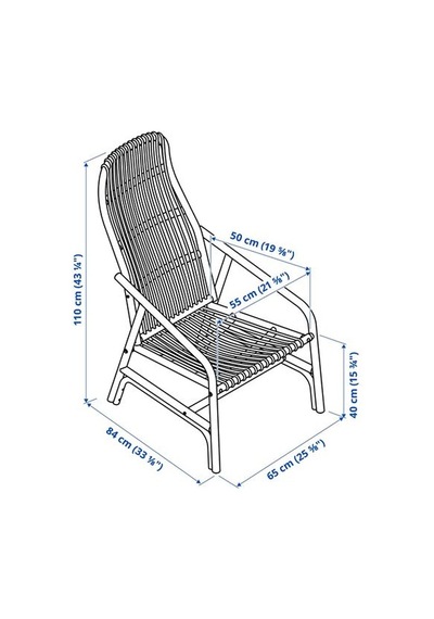Ikea Salnö Rattan Koltuk, Rattan