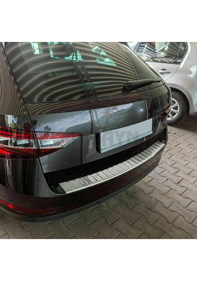 S-dizayn Skoda Superb B8 Makyajlı Sw Krom Arka Tampon Eşiği 2019-2023