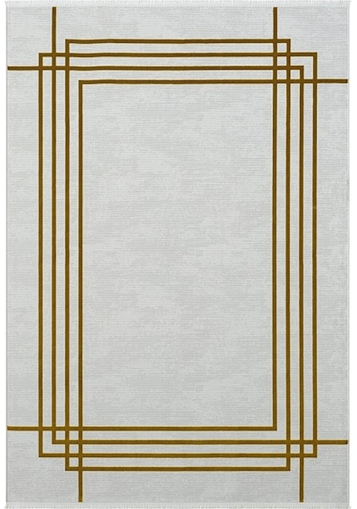 Çam Halı Mısra 5003 Gold Seyran Halı Modern Desen Makine Halısı
