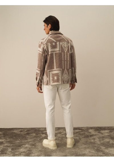 Xint Camel Pamuk Dokulu Regular Fit Gömlek 700924