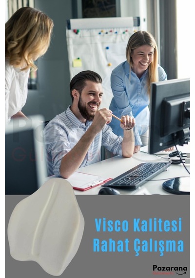 Overpazar Visko Yeni Nesil Bel Minderi Sırt Yastığı Minderi Sandalye Yastığı Koltuk Minderi Ortopedik Minder