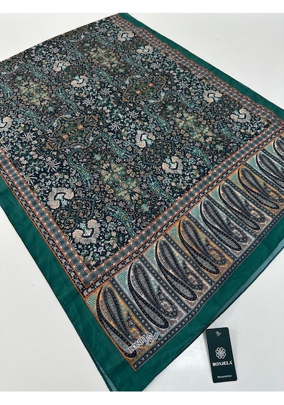 Bonjela Soft Pamuklu Şal Etro Desen Lbs1804-43192 Çok Renkli