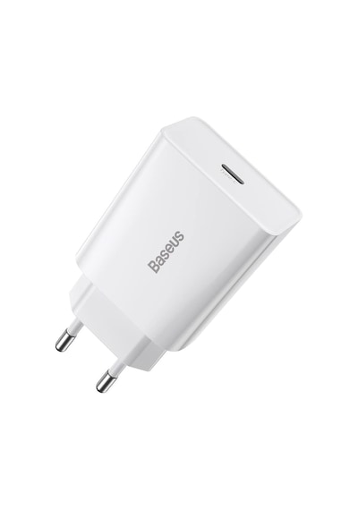 Baseus Speed Mini PD 20 W Type-C Hızlı Ev Şarj Cihazı Beyaz