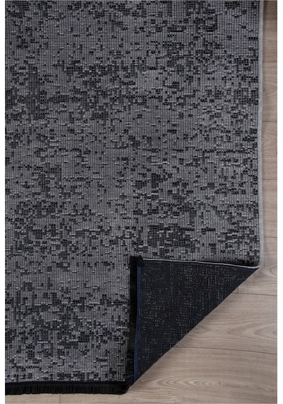 Gri Şönil Kilim Makinede Yıkanabilir Kaymaz Taban Halı Yolluk Gri