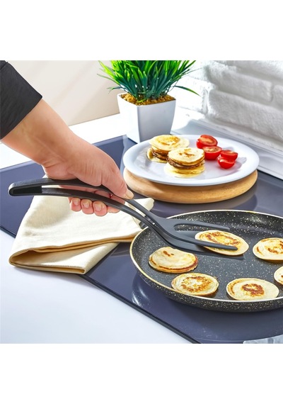 Pratik Yanmaz Yapışmaz Sert Plastik Maşalı Spatula Mutfak Yemek Servis Spatulası Belirtilmemiş Çok R Diğer
