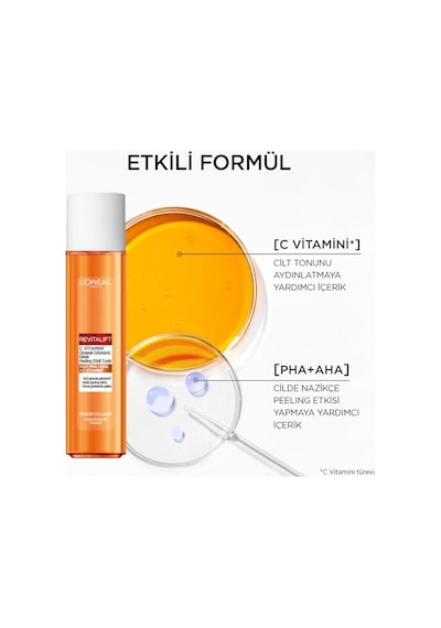 L'oreal Paris Revitalift C Vitamini Gözenek Görünümü Karşıtı Peeling Etkili Tonik