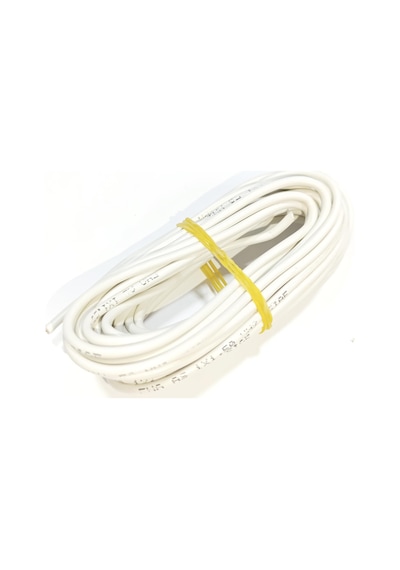 1,5mm 5metre Yanmaz Silikon Kablo Ttr Beyaz Renk 1 Adet