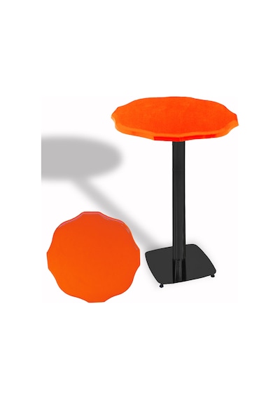 Papatya Bistro Wermodin Masa Yuvarlak 67 Cm Esb - Kırmızı Çok Renkli