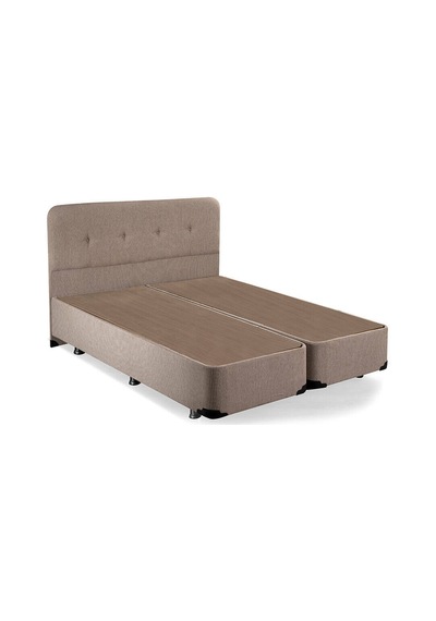Nironyatak Luna Baza Ve Başlık Seti - 140X190 Cm Çift Kişilik Sandıklı Kumaş